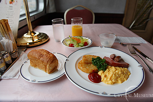 北斗星の朝食（洋定食）