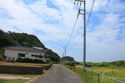 漁港から左に進む